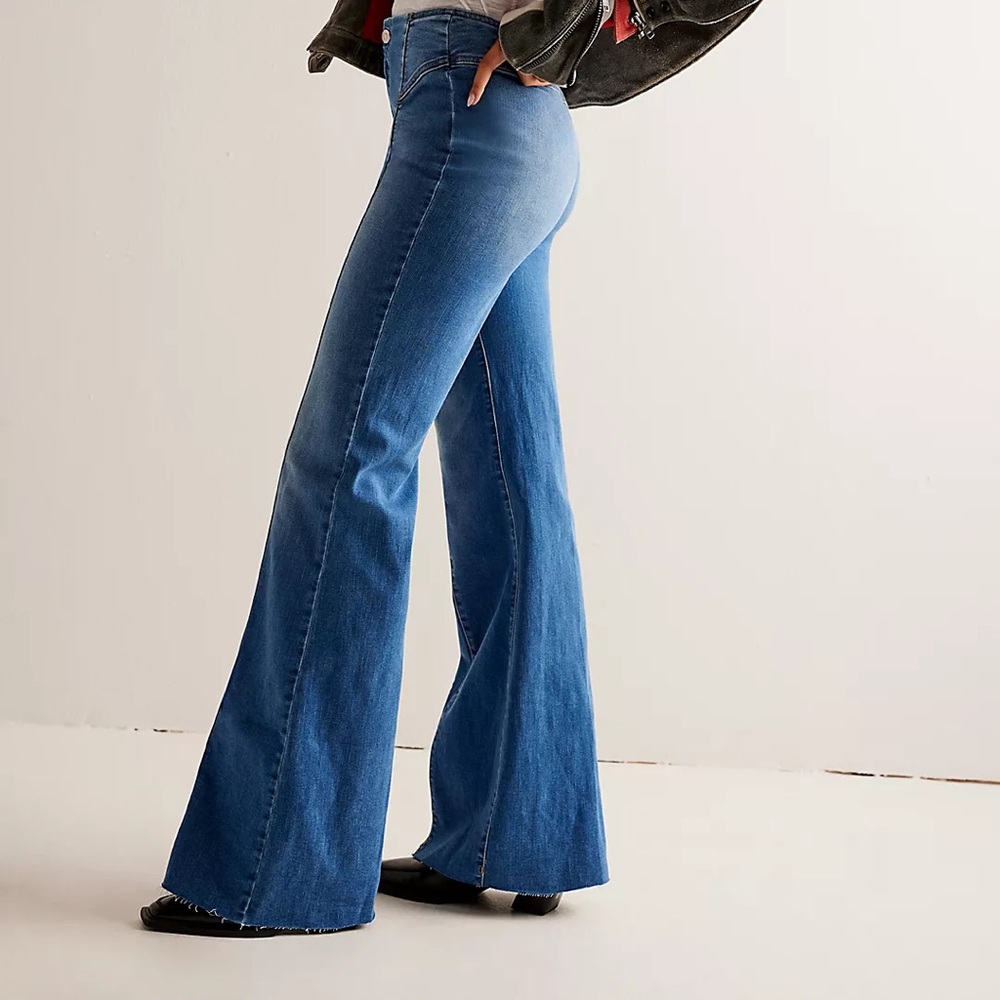 FREE PEOPLE CRVY Wild Honey Denim - Picture 3 of 11